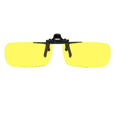 Yellow Night Vision Sunglasses Men Square Mirror Sun Glasse 
